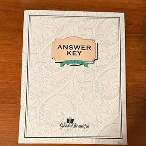 The Good and the Beautiful Answer Key Level 6 - Cream